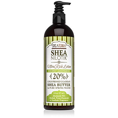 Shea Terra Organics Nilotik Shea Butter UltraRich Lotion S African Lavender Natural Daily Moisturizer that Offers Stress