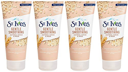 St Ives Smooth Nourished Scrub Mask Oatmeal 6 oz Pack of 4