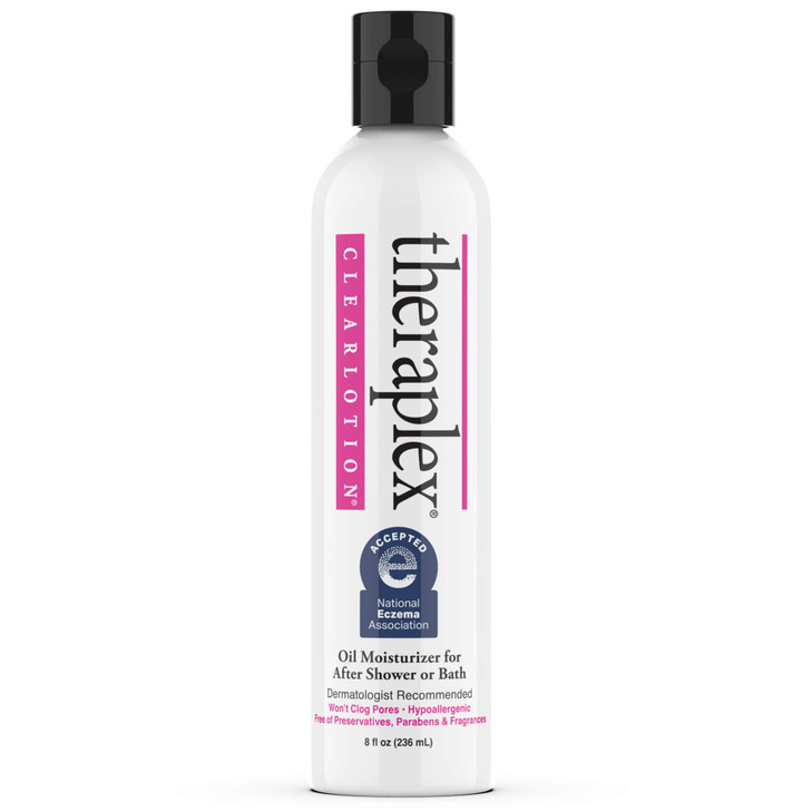 Theraplex Clear Emollient Lotion 8 oz No Parabens or Preservatives Noncomedogenic and Hypoallergenic Fragrance Free Derm