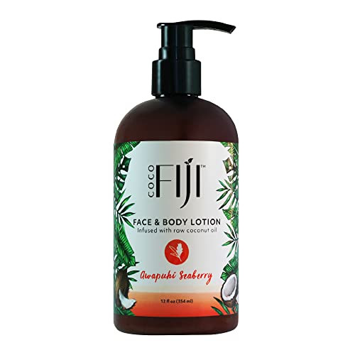 Coco Fiji Face Body Lotion Infused With Coconut Oil Lotion for Dry Skin Moisturizer Face Cream Massage Lotion for Women