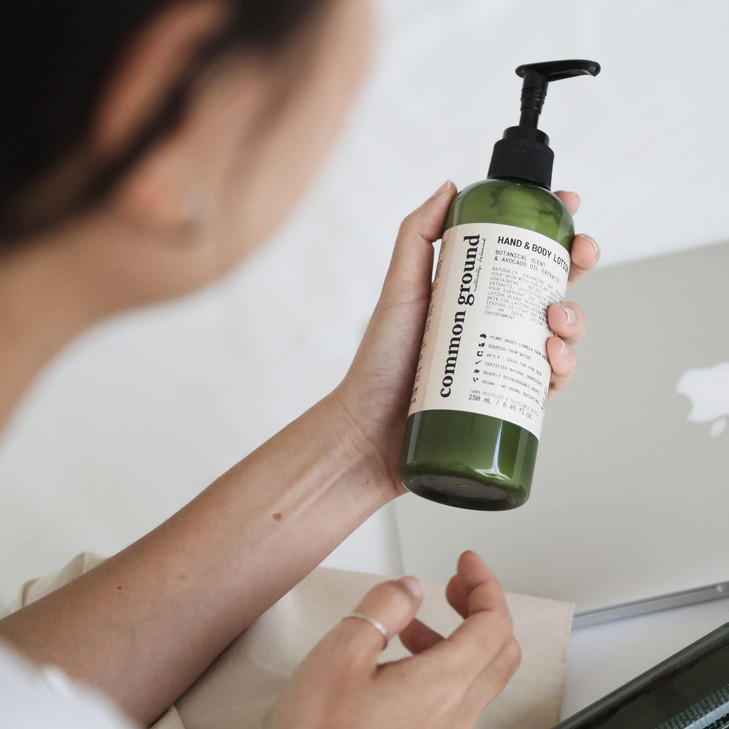 COMMON GROUND Natural Lotion Moisturizer Paraben Cruelty Free Non Greasy Vegan PlantBased Avocado Oil All Men Women Ecze