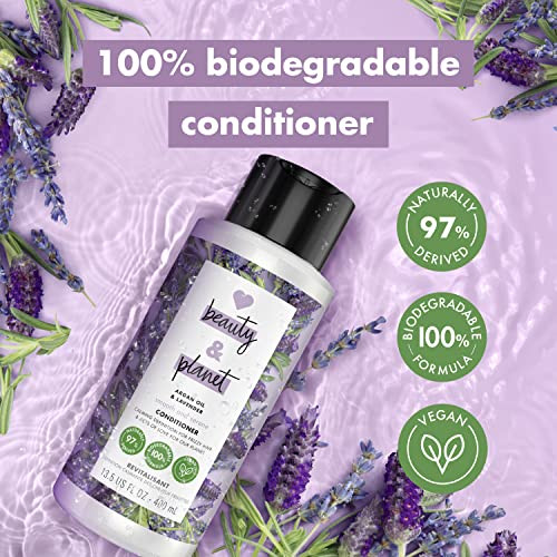 Love Beauty and Planet Smooth & Serene 100% Biodegradable Conditioner Moisture Conditioner For Frizz Control Argan Oil & Lavender Vegan Conditioner 0 online at globaldelivered
