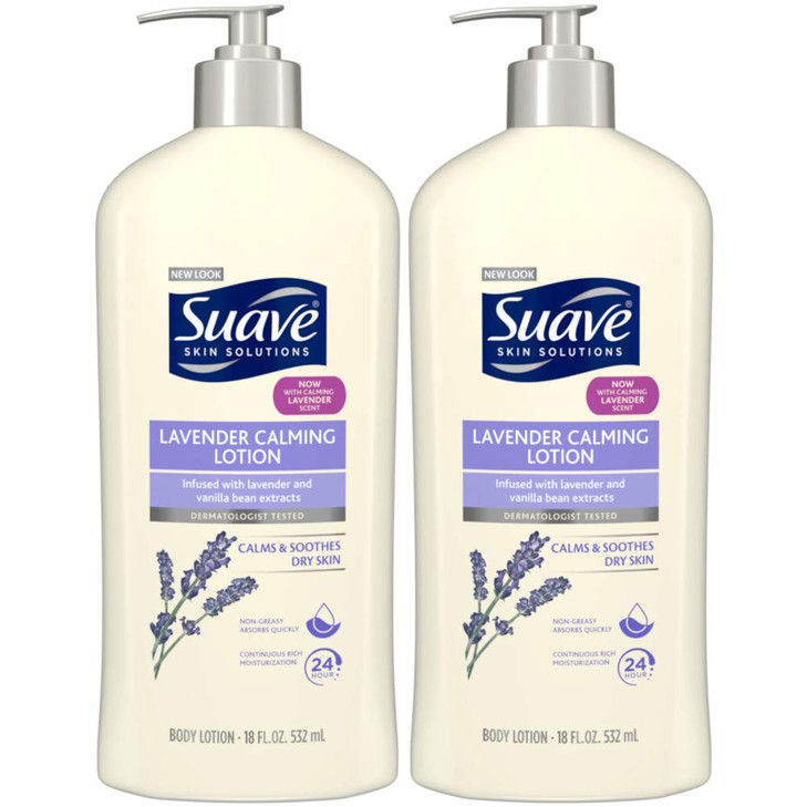Suave Body Lotion Lavender Vanilla 18 Fluid Ounce Pack Of 2