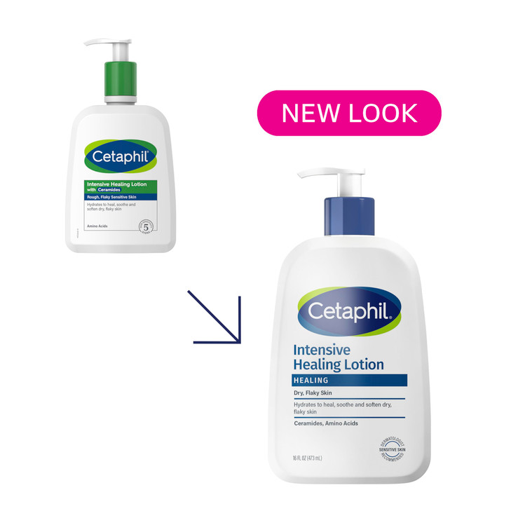 Cetaphil Intensive Healing Lotion with Ceramides 16 Oz For Dry Rough Flaky Sensitive Skin 24Hour Hydration Fragrance Par