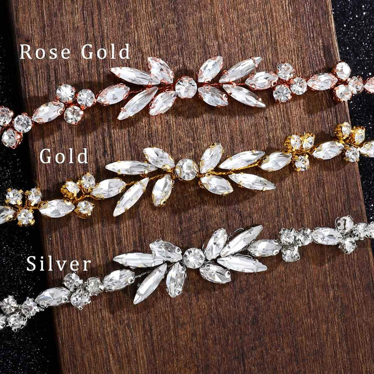 Unicra Wedding Crystal Hair Combs Bridal Headpieces Wedding Hair Accessories for Brides (Gold) online at globaldelivered