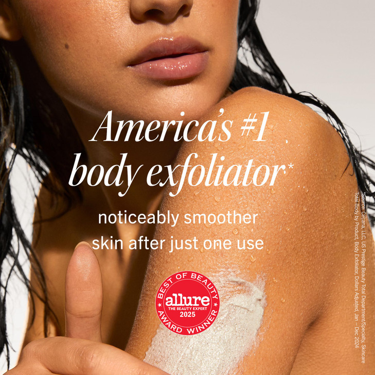 First Aid Beauty KP Bump Eraser Body Scrub with 10 AHA Keratosis Pilaris Skin Exfoliater with Glycolic and Lactic acids