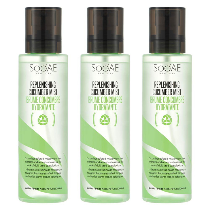 SooAE Replenishing Cucumber Mist 676 Fl Oz Pack of 3