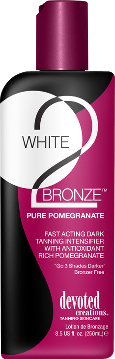 Devoted Creations WHITE 2 BRONZE PURE POMEGRANATE Lotion 85 oz