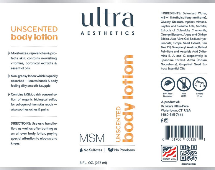 TRIATOM Ultra Aesthetics Body Lotion Unscented 8oz
