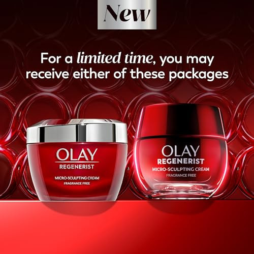 Olay Face Moisturizer Regenerist MicroSculpting Cream for Women FragranceFree AntiAging AntiWrinkle Firming Skin Care Tr