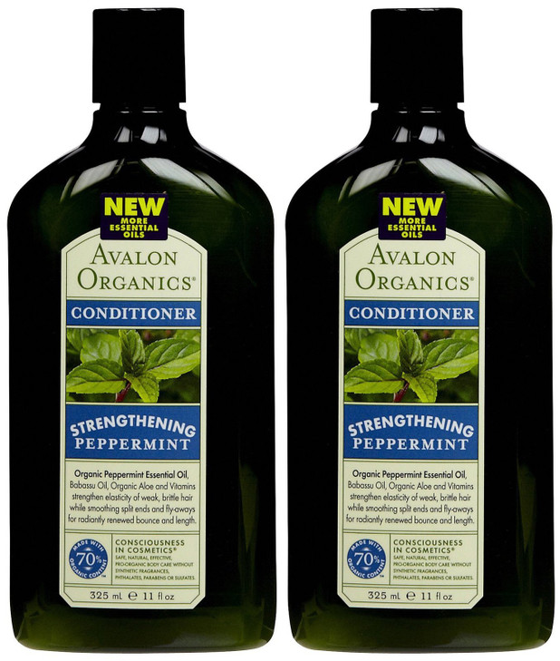 Avalon Organics Revitalizing Conditioner Peppermint 11 oz 2 pk