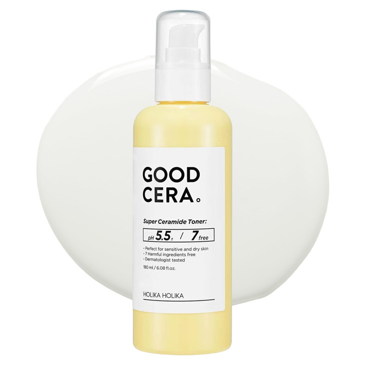 HOLIKA HOLIKA Good Cera Super Ceramide Toner 50 Ceramide Essence Toner with Hyaluronic Acid Niacinamide pH 55 AlcoholFre
