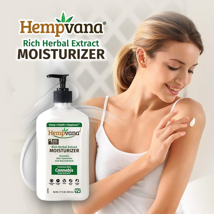 Hempvana Rich Herbal Extract MoisturizerBody Lotion for Dry SkinBody Hand Moisturizer Enriched with Cannabis Seed Extrac
