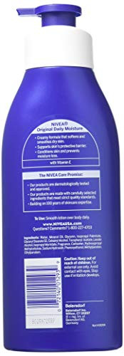 Nivea Lotion Original Daily Moisture 169 Ounce Pump Normal to Dry Skin 500ml 2 Pack