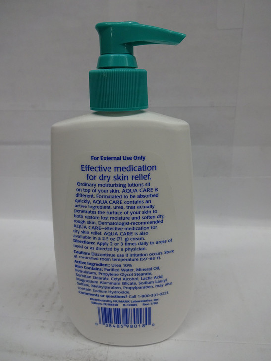 Aqua Care Lotion For Dry Skin With 10 Percent Urea 8 Oz 2pack