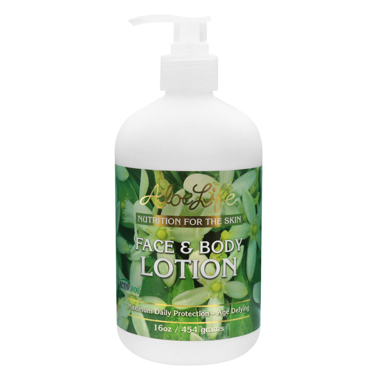 Aloe Life Face Body Lotion Concentrated Formula Hydrates Dry Skin Contains Antioxidants Minerals Herbal Extracts Pleasan