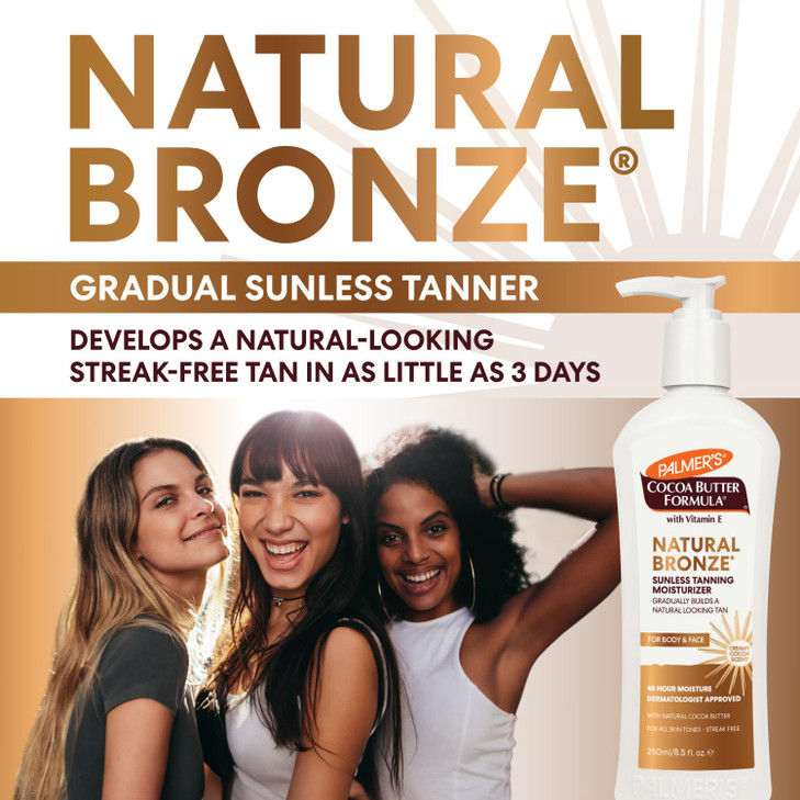Palmers Cocoa Butter Formula Natural Bronze Body Lotion 85 Ounces Pack of 3