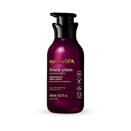 Nativa SPA by O Boticrio Black Plum Moisturizing Body Lotion LongLasting Hydration and Lightweight Fragranced Moisturize