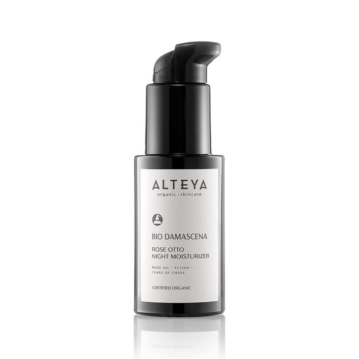 Alteya Organics Night Moisturizer Certified Organic Skin Care 17 Fl Oz50 mL Bio Damascena AwardWinning Face Cream With O