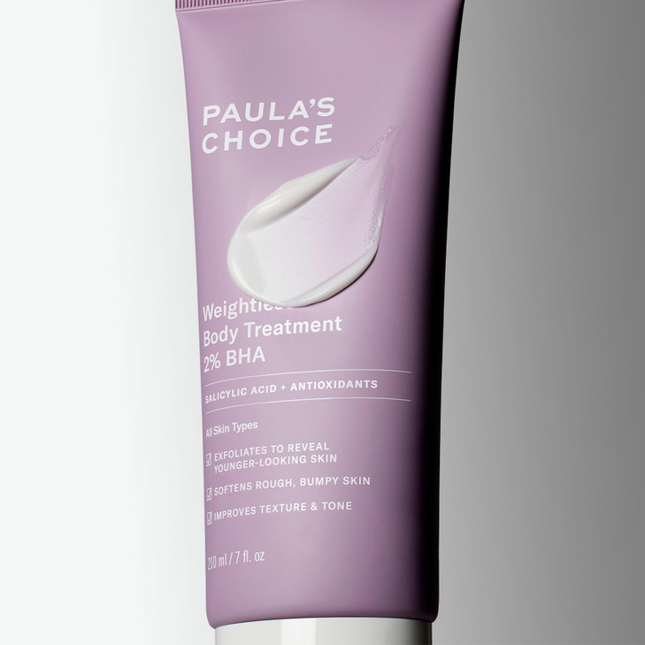 Paulas Choice Weightless Body Lotion Treatment 2 BHA Salicylic Acid Chamomile Lotion Exfoliant Body Moisturizer for Kera