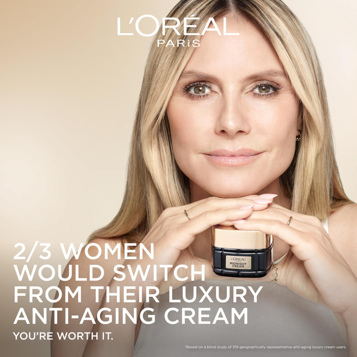 LOreal Paris Age Perfect AntiAging Midnight Cream Face Moisturizer to Reduce Wrinkles and Firm Skin 17oz Serum Sample