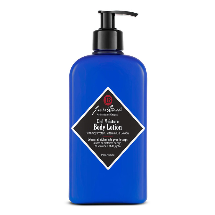 Jack Black Cool Moisture Body Lotion 16 Fl Oz Soy Protein Vitamin E Jojoba Clean Fresh Scent Body Lotion for Dry Skin Bo