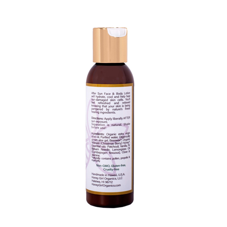 Honey Girl Organics After Sun Rejuvenating Face and Body Lotion 40 Fluid Ounce