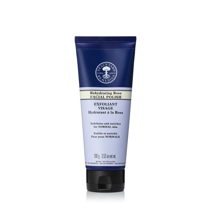 Neals Yard Remedies Rehydrating Rose Face Polish Exfoliating Face Scrub With Damask Rose For Dehydrated Skin 353 oz net