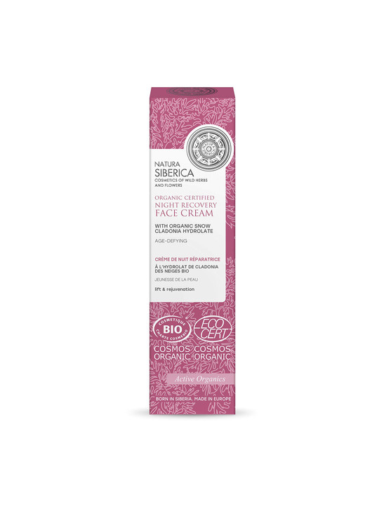 NATURA SIBERICA Snow Cladonia Age Defying Night Recovery Face Cream 50 ML