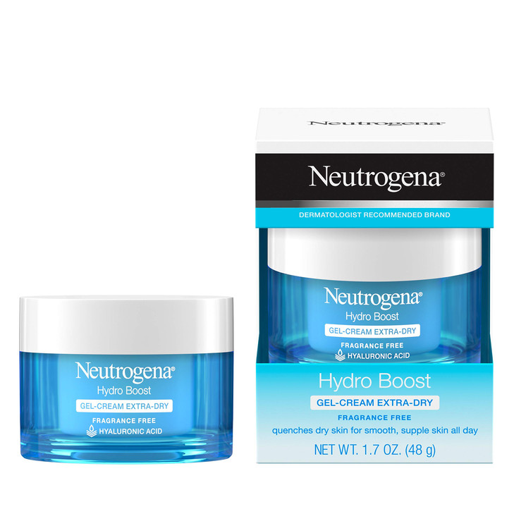 Neutrogena Hydro Boost Hyaluronic Acid Hydrating GelCream Face Moisturizer to Hydrate Smooth ExtraDry Skin OilFree Fragr