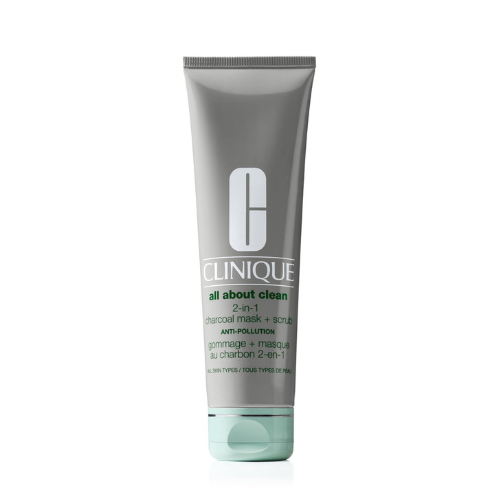 Clinique All About Clean 2in1 Charcoal Mask ClayBased Scrub Cleansing Face Mask Exfoliating Face Scrub For All Skin Type