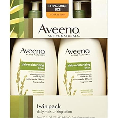 Aveeno Active Naturals Daily Moisturizing Lotion New 2 Pack Of 20 Fl Ounce Pump 1 Fl Ounce