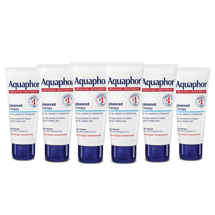 Aquaphor Healing Ointment Advanced Therapy Healing Ointment for Dry Skin Skin Protectant for Dry Cracked Skin 175 oz Tub