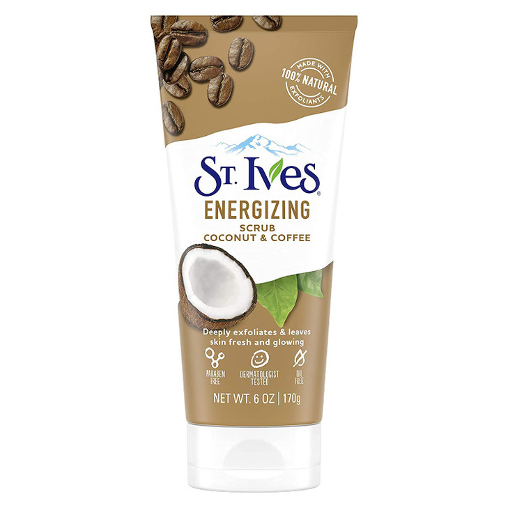 St Ives Scrub Energizing Coconut Coffee 6 Ounce Pack of 6