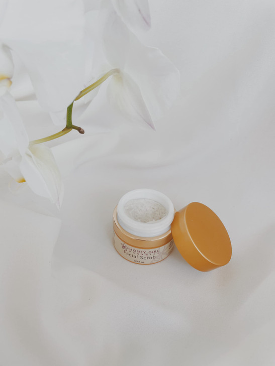 Honey Girl Organics Facial Scrub Moisturizing Exfoliating Fights Acne Fine Lines Wrinkles 100 Natural Honey Sugar Face S