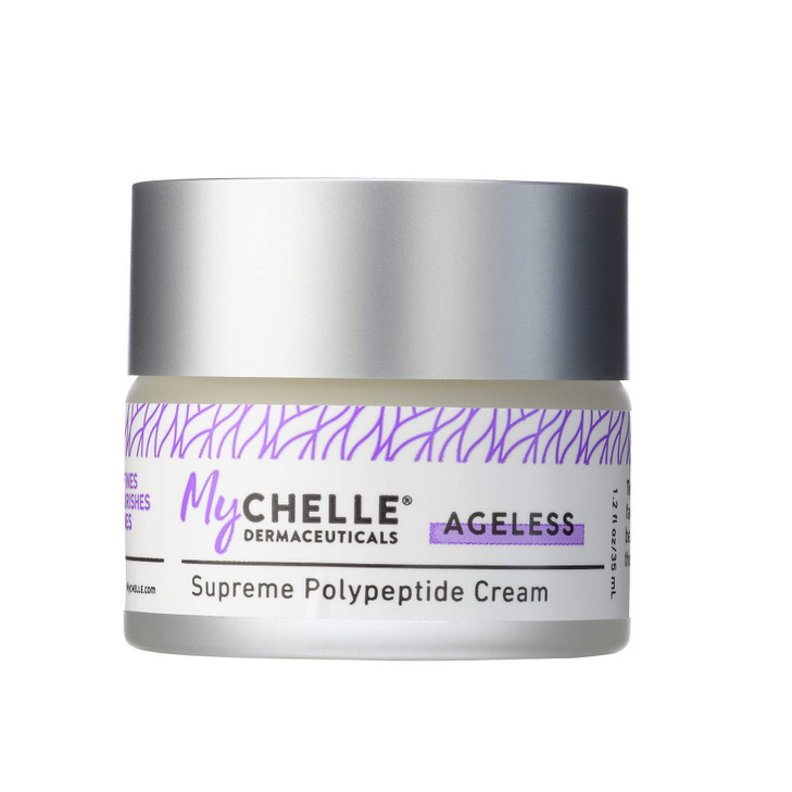 MyCHELLE Dermaceuticals Supreme Polypeptide Cream 12 Fl Oz Recontouring AntiAging Cream with Powerful Peptides Help Lift