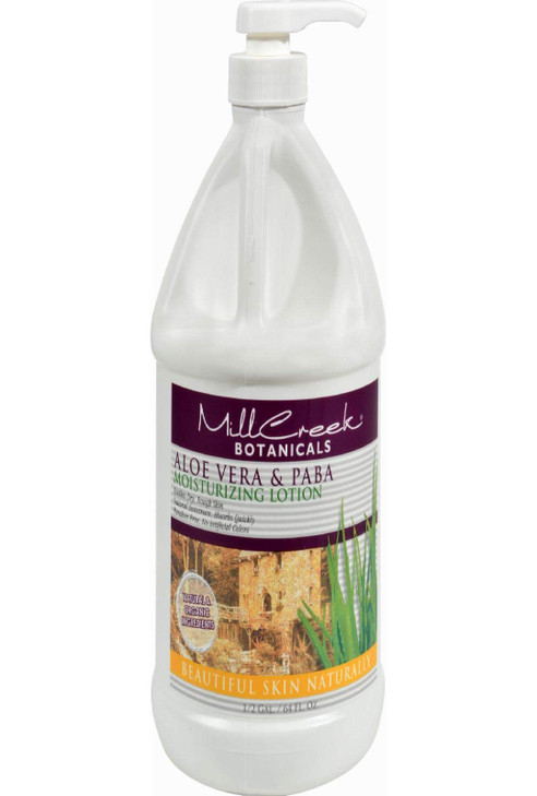 Mill Creek Botanicals Moisturizing Lotion Aloe Vera Paba 64 Oz