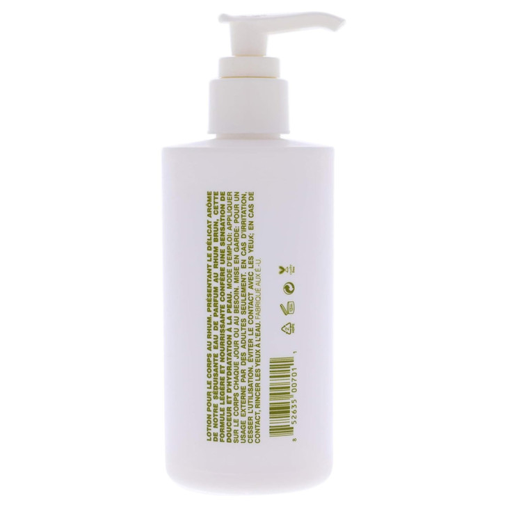 MALINGOETZ Rum Body Lotion Lightweight Hydrating Lotion with Vitamin B5 Avocado Grapeseed Oils Nourishing FastAbsorbing