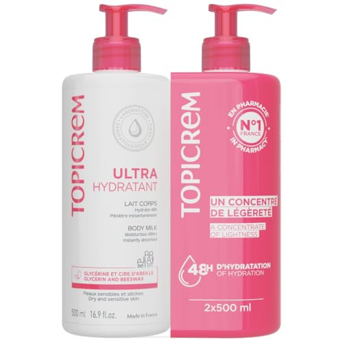 Topicrem UltraMoisturizing Body Milk 2 x 500ml