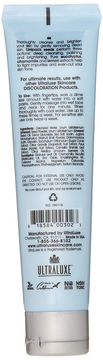 ULTRALUXE SKIN CARE Triple Action Organic Scrub discoloration 30 Ounce