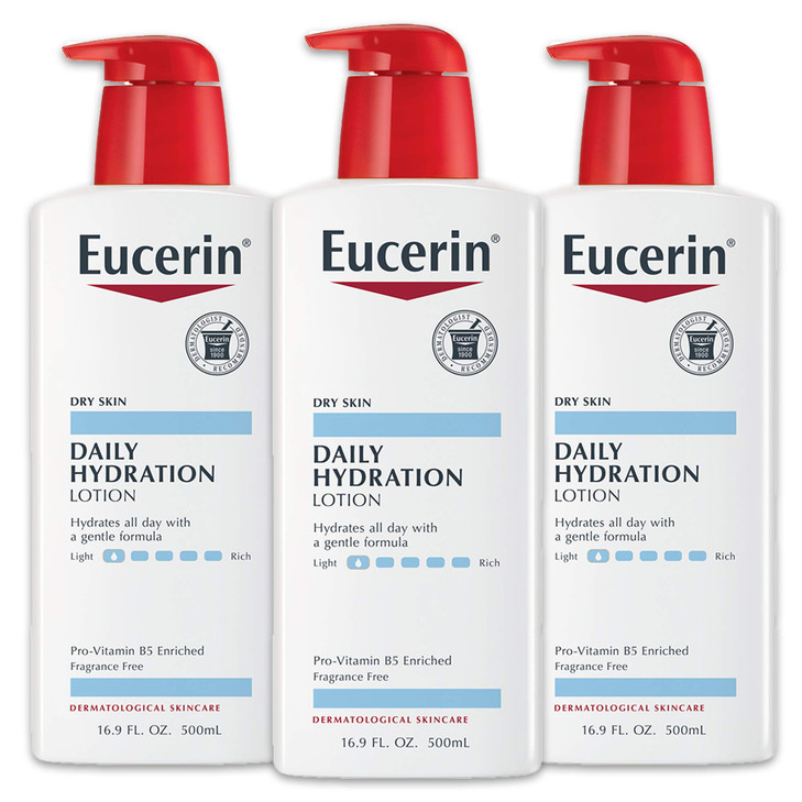 Eucerin Daily Hydration Body Lotion Unscented Body Lotion for Sensitive Dry Skin Holiday Gifts for Self Care 169 Fl Oz P