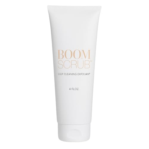 BOOM Scrub Cocoa Rose Exfoliator Gentle Exfoliating Face Scrub for Mature Sensitive Skin Enhances the appearance of Skin