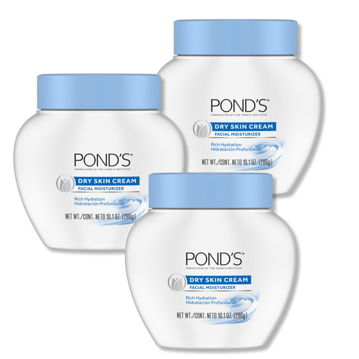 PONDS Dry Skin Cream Moisturizing Face Cream for Deep Hydration Daily Hydrating Facial Moisturizer for Radiant Skin Derm
