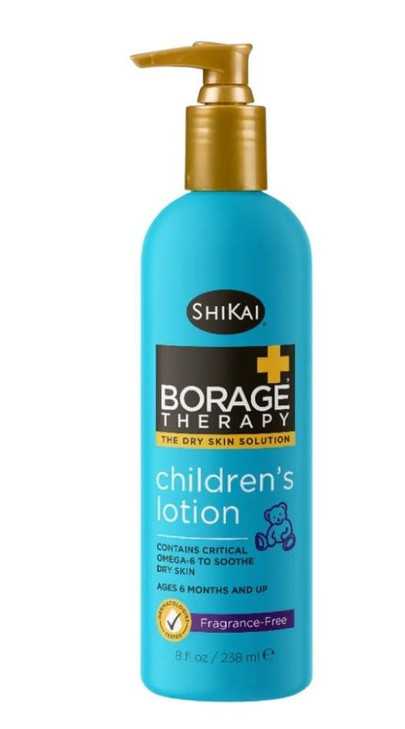 Shikai Borage Dry Skin Therapy Childrens Lotion 8 Oz 4 pack