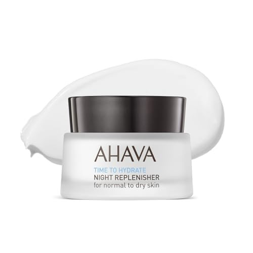 AHAVA Time To Hydrate Night Replenisher Normal To Dry Skin Rich Velvety Cream for Deep Hydration Fight Overnight Dehydra