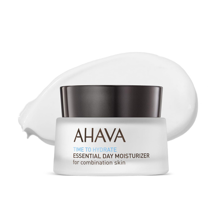 AHAVA Essential Day Moisturizer Combination Skin Essential Daily Hydrating Facial Neck Cream AntiAging Smoothing Effect