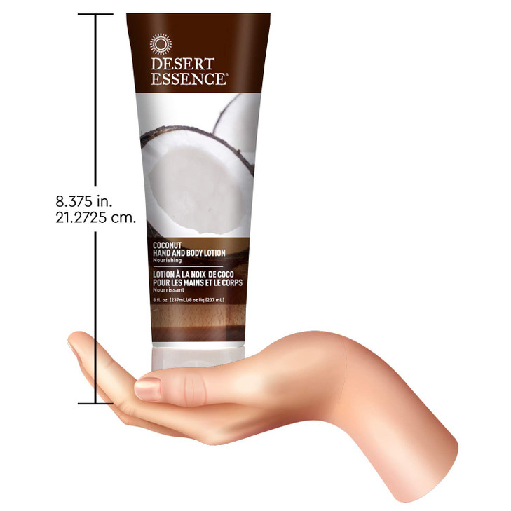 Desert Essence Organics Coconut Hand and Body Lotion 8 Ounce 6 per case