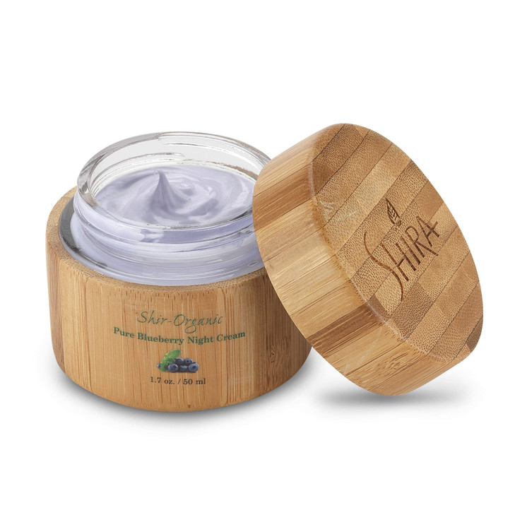 Shira Shir Organic Blueberry Night Cream for Nourished WrinkleFree Radiant Skin Moisturizer Face Cream with AntiAging Fo