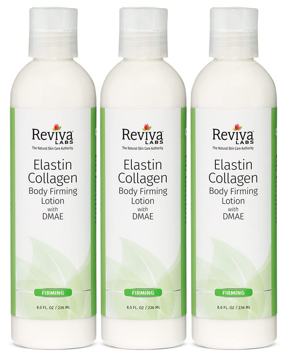REVIVA LABS Elastin Collagen Body Firming Lotion 3PK 8oz