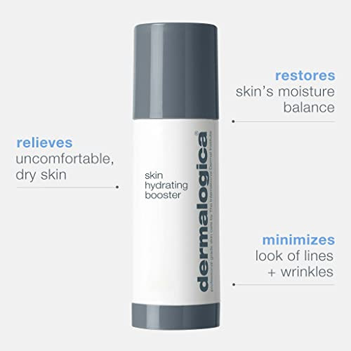 Dermalogica Skin Hydrating Booster Face Oil with Hyaluronic Acid Relieves Dry Skin and Hydrates to Smooth Fine Lines For